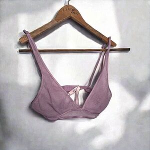Victoria secret mauve bralette lace coquette comfy feminine S